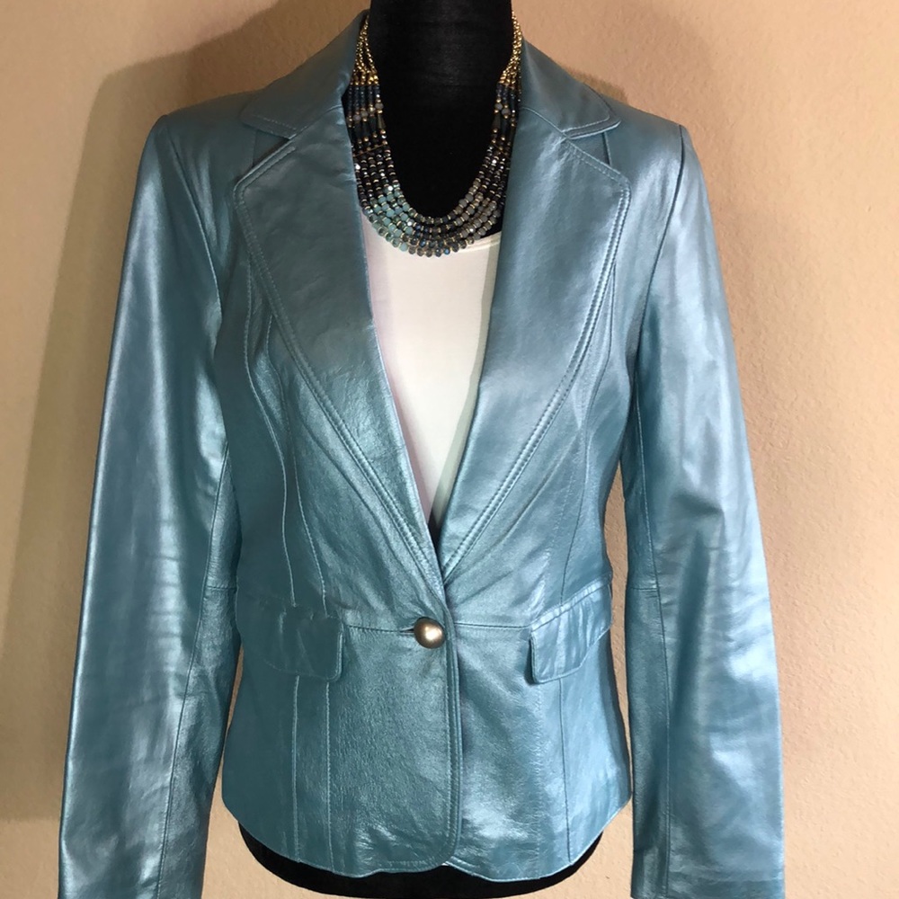 Worthington Leather Blazer